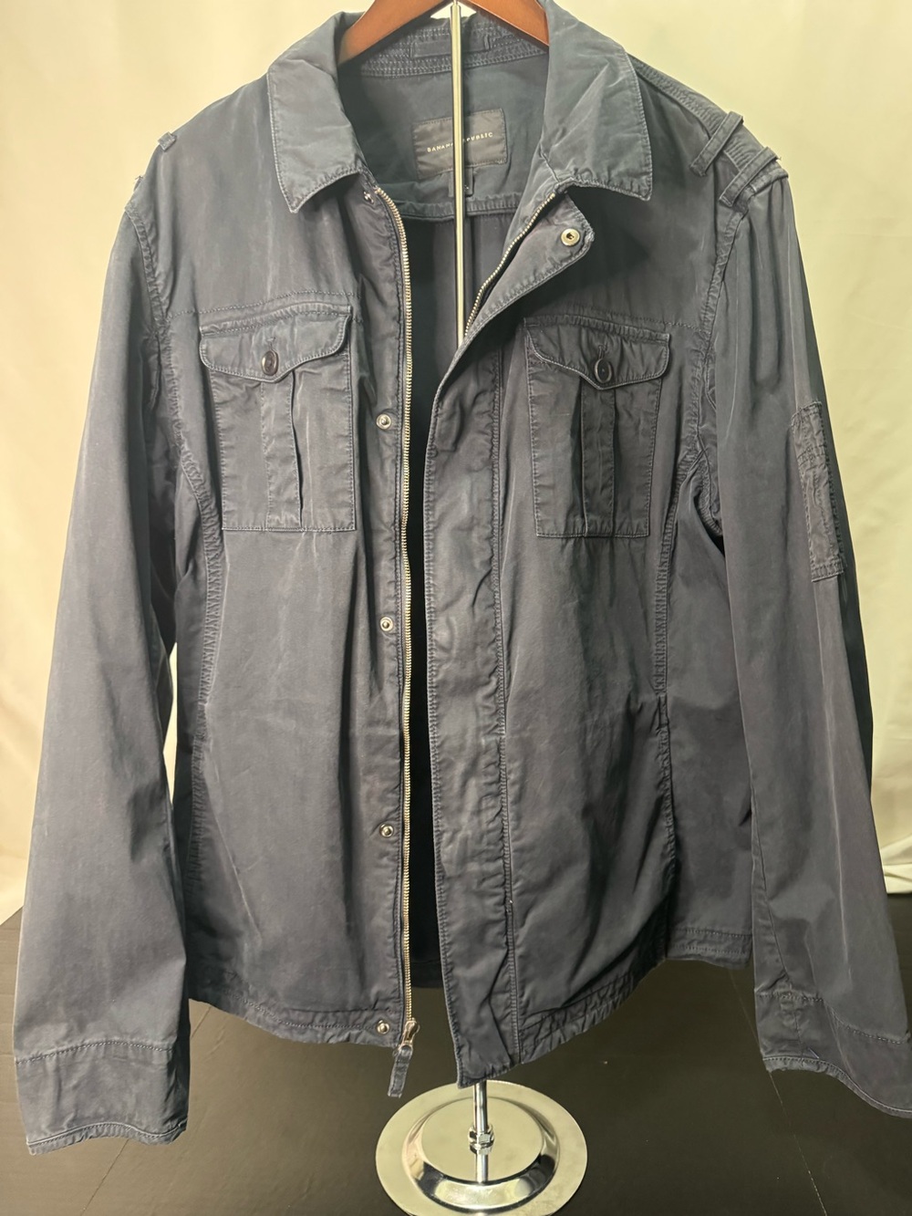 Banana Republic Classic and rare. Navy Military Field Jacket men’s large.